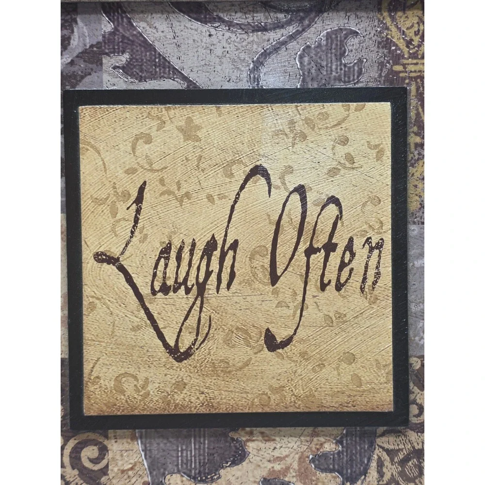 Bed Bath & Beyond Live Laugh Love Framed Wall Art 23x11 Inspirational Sign